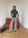 Gerda jeans with details – Taupe