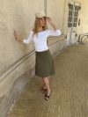 Fimana skirt with buttons - Khaki