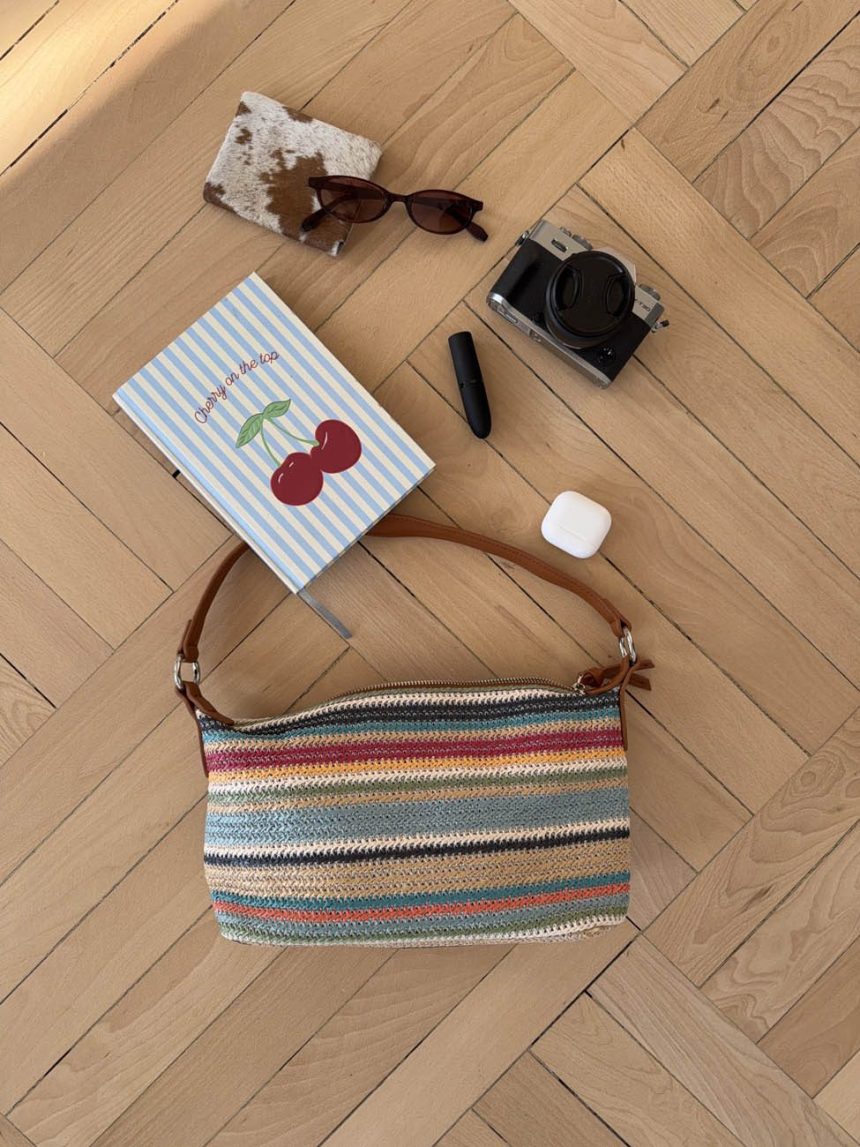 Limara woven crossover bag - Multicolored