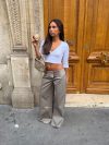 Bello pants with fold - Light grey