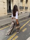 Bello pants with fold - Light grey