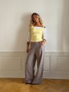 Anja suit pants - Grey/beige