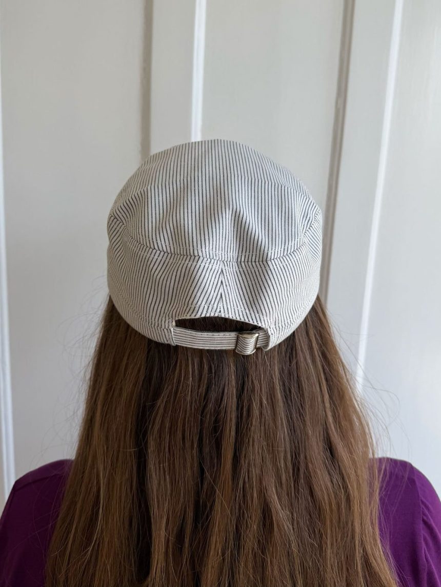 Tony cap with stripes - Grey/white