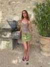 Jenny mini skirt with belt - Green