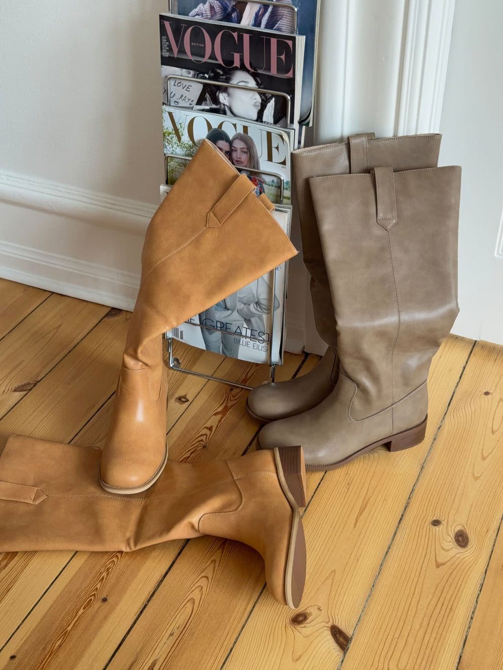 Justina tall boots - Camel