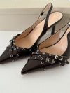 Kandy slingback heels - Brown