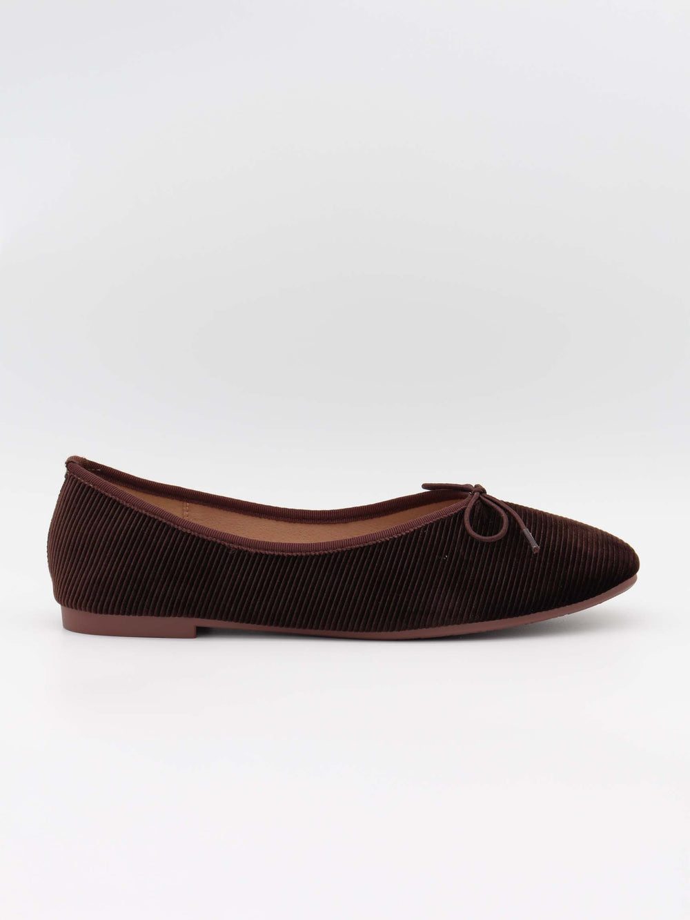Cossetta ballerina with ridges - Dark brown