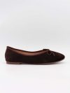 Cossetta ballerina with ridges - Dark brown