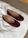 Cossetta ballerina with detail - Burgundy