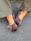 Ronia split toe ballerina - Dark brown