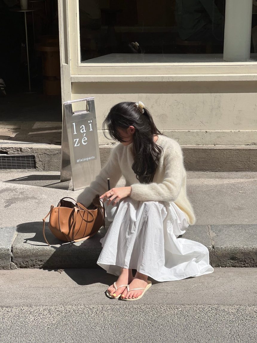Jamilla mohair cardigan - off white