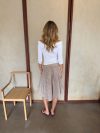 Mandy skirt with checkers - Beige