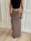 Stella skirt with tie - Taupe