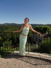 Emna maxi skirt with sequins – Mint green