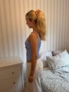 Sofie top with stripes - Blue