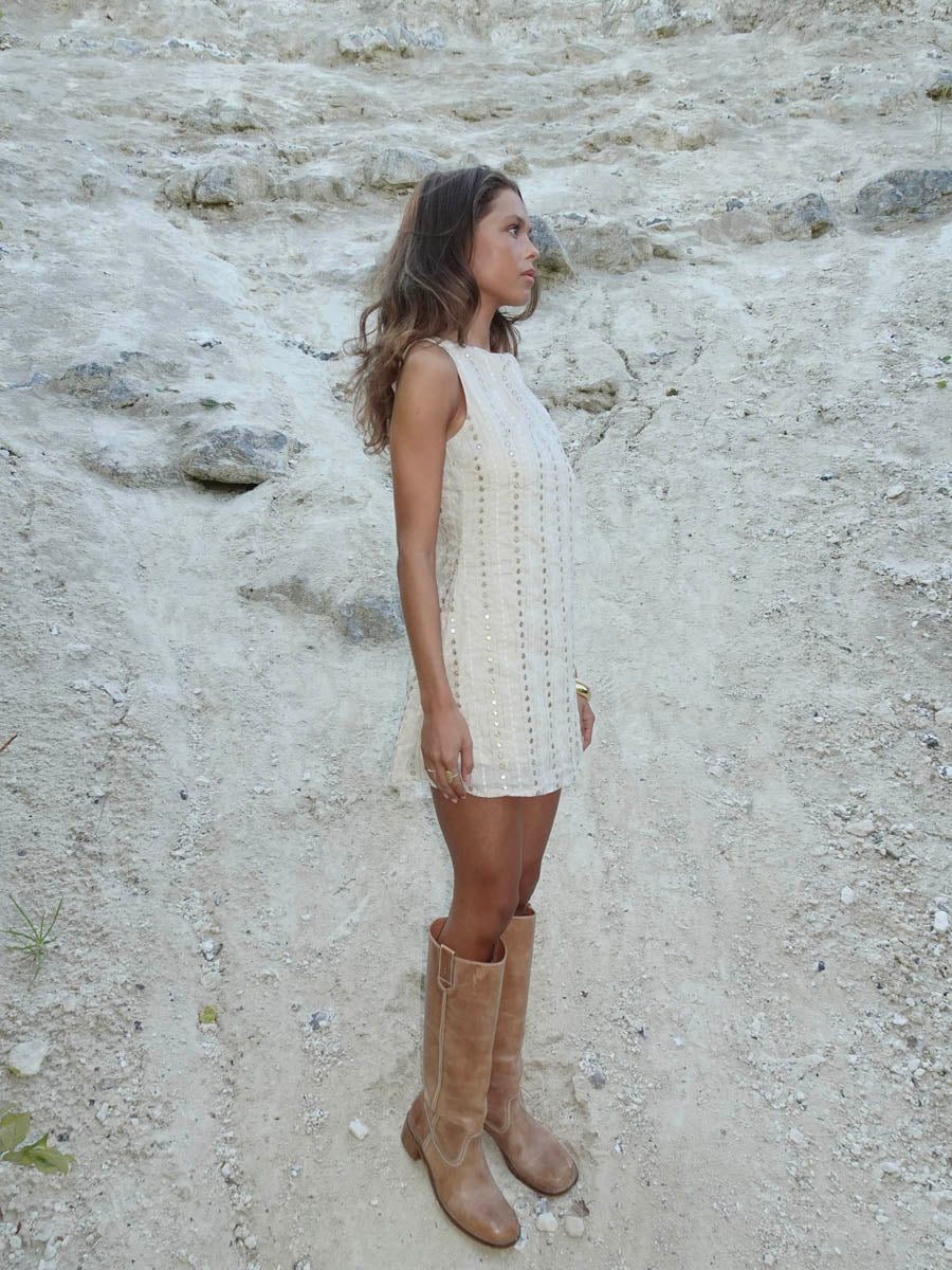Tassy mini dress - Beige