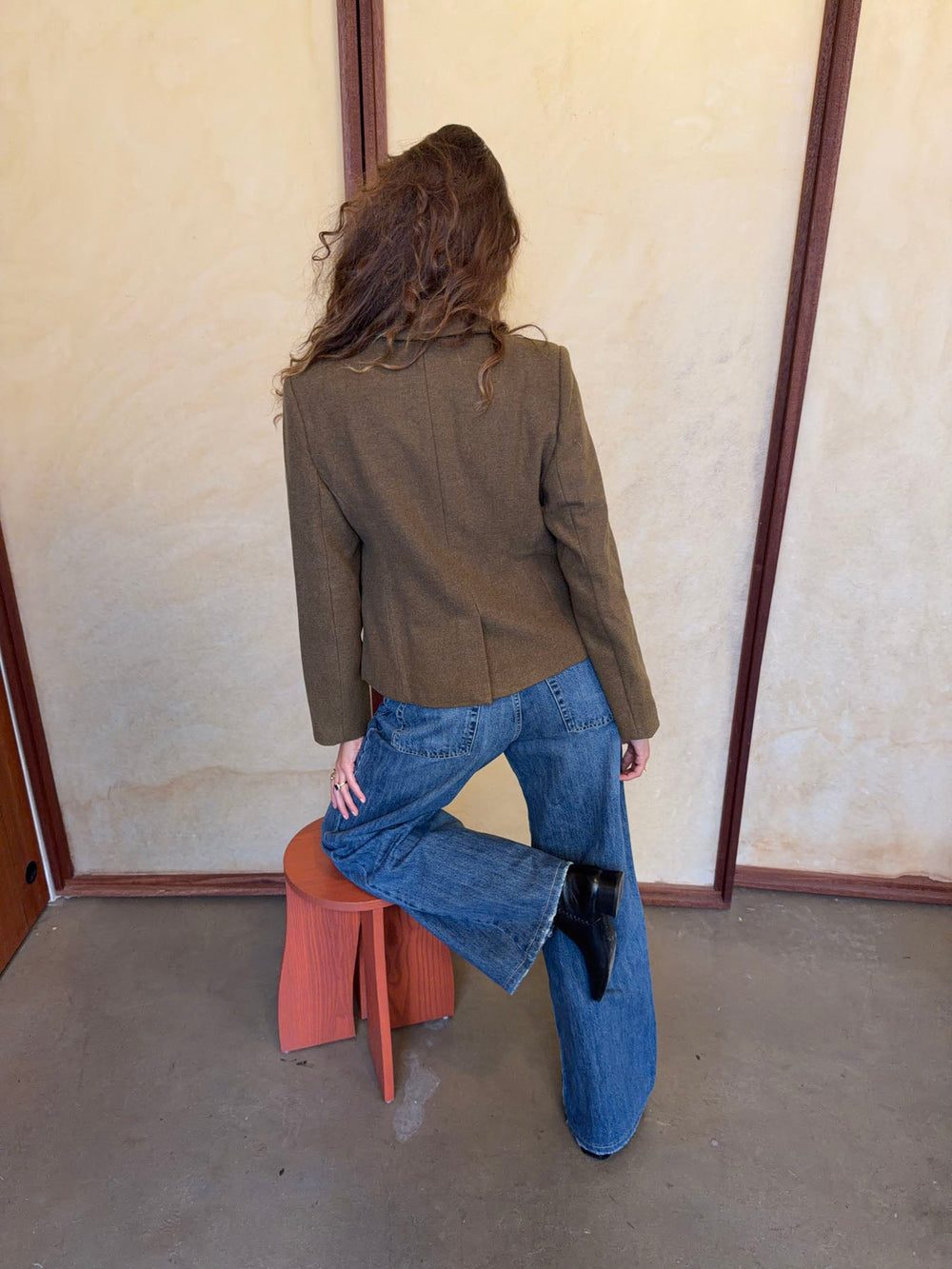 Anahita cropped blazer - Khaki