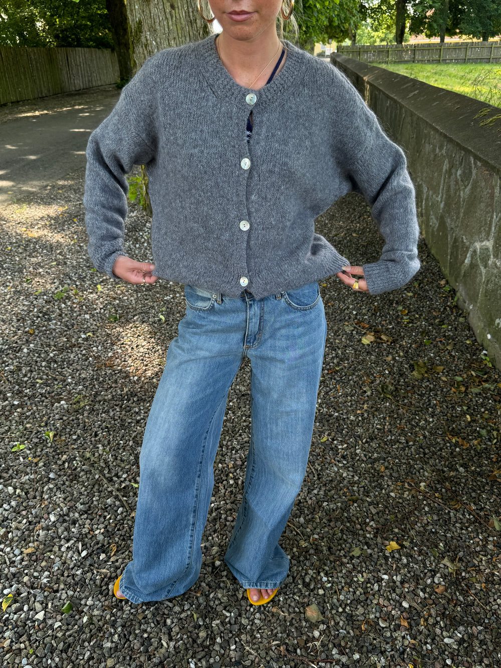 Desideria mohair cardigan - Grey