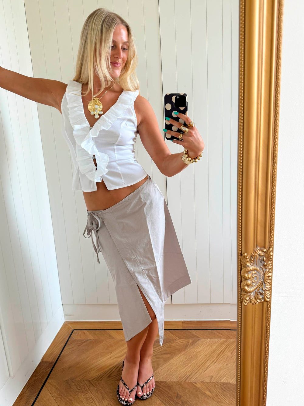 Scandivv wrap skirt - Beige