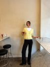 Annaly mohair cardigan - Yellow