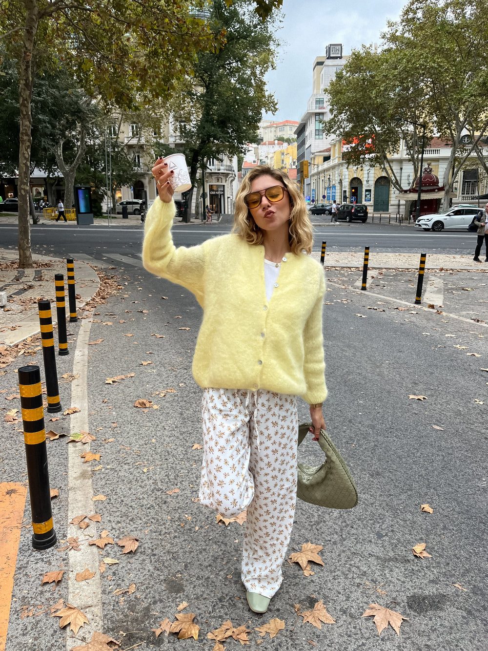 Jamilla mohair cardigan - Yellow