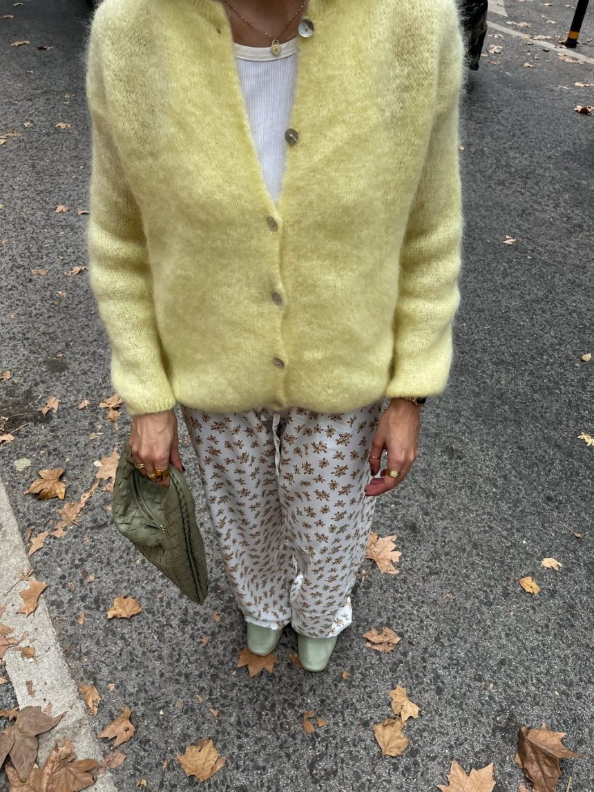 Jamilla mohair cardigan - Yellow