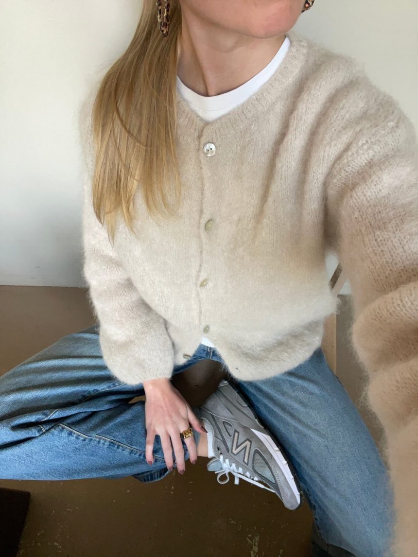 Jamilla mohair cardigan - Beige