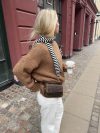 Suba scarf with stripes - Black/white