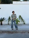 Zinnia oversized t-shirt - Yellow/grey
